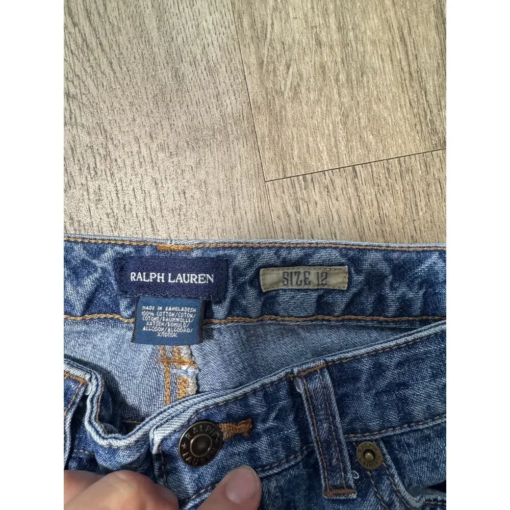 Ralph Lauren Girl's Light Blue Wide Leg Jeans